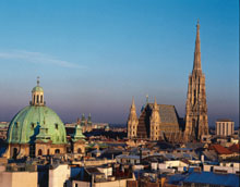 Vienna Center with the St. Stephan's Cathedral